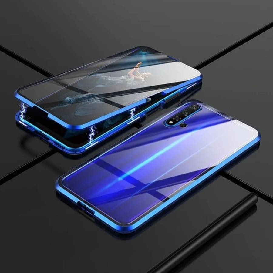 Capinha Samsung Magnética Blindada Dupla Proteção A14 5G / Azul El-10