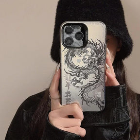 Case iPhone Silicone Design Dragão Chinês Rextore
