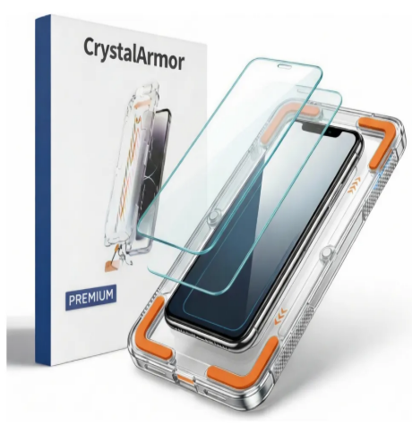 Kit  2x Película Protetora com Aplicador - Ultra HD CrystalArmor