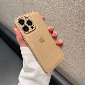 Capinha Iphone Couro Premium com Logo Elegante - Rextore