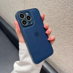 Capinha Iphone Couro Premium com Logo Elegante - Rextore