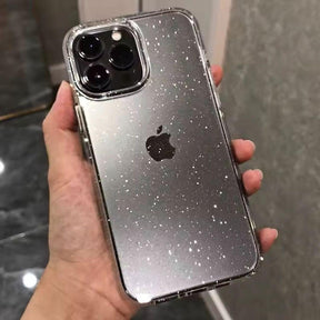 Capinha iPhone Transparente com Glitter Rextore