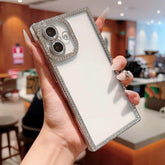 Capinha IPhone com Bordas Glitter Diamante - Rextore