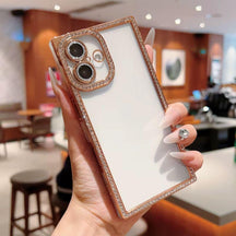 Capinha IPhone com Bordas Glitter Diamante - Rextore