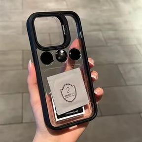 Capinha IPhone Transparente com Proteção de Lente e Suporte Metálico Rextore