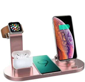 Carregador Sem Fio 7 Em 1 Para Apple Watch Rosa 01